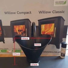 340W - 260H Beautiful Black Coal Scuttle Bucket