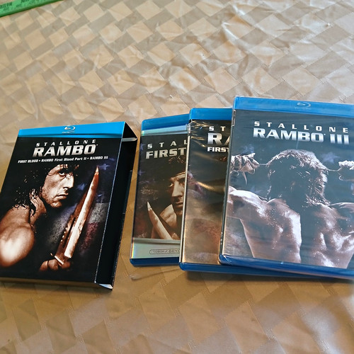Rambo trilogy blu ray movie - rambo, blu-ray
