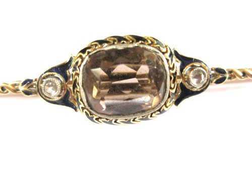 Antique brooch gold - gold, with