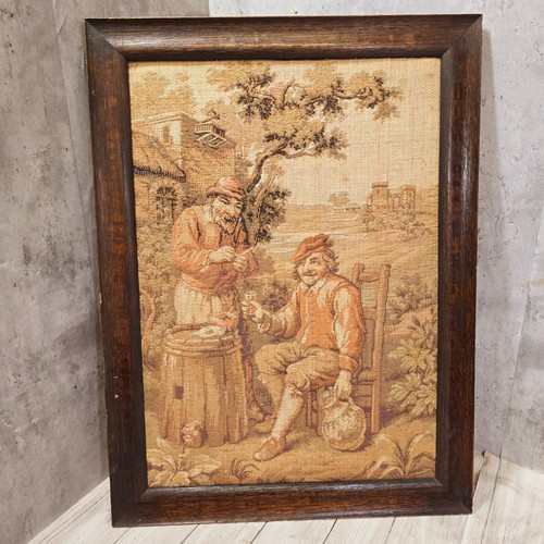 Antique framed tapestry - framed,