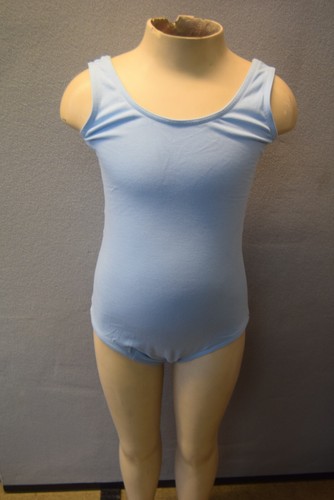 Pale blue cotton lycra - cotton,