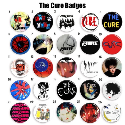 The cure badges 25mm - set, 1