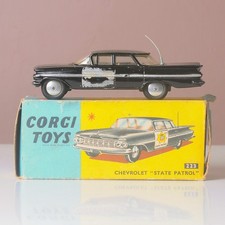 Corgi Toys 223 Chevrolet Impala "State Patrol", 21101/59, Black, + Original Box