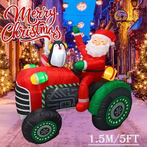 5ft christmas inflatable - christmas,