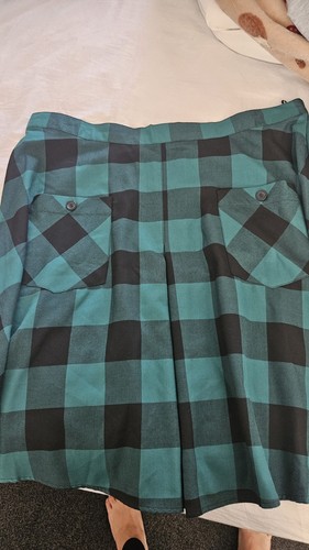 Hell bunny tartan skirt - hell,