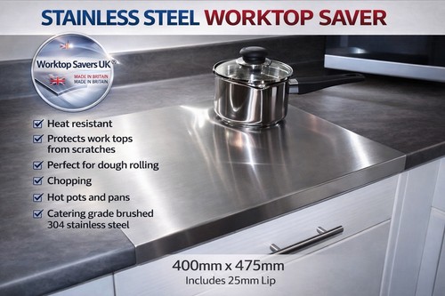 Stainless steel worktop saver - stainless,