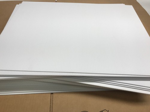 Pack white signs x - white,