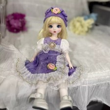 1/6 BJD Doll Cute Girl SD Ball Jointed Doll Face Makeup Handmade Gift Full Set