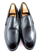 Allen Edmonds "RANDOLPH" Leather VENETIAN Penny Loafers 8.5 EEE BLACK  (671N)