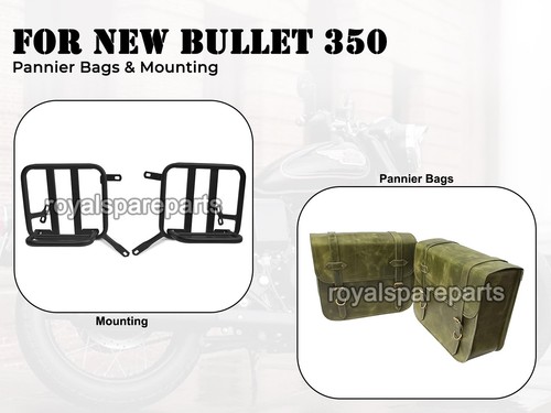 Leather pannier bags - "leather,