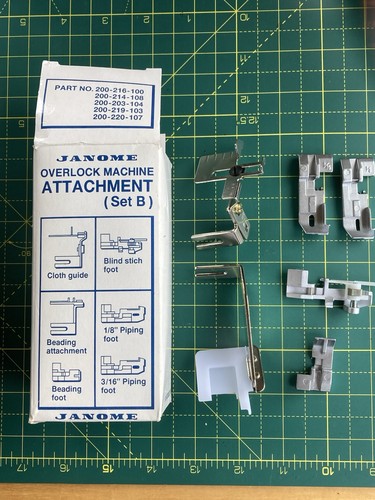 Janome overlocker attachments - janome,