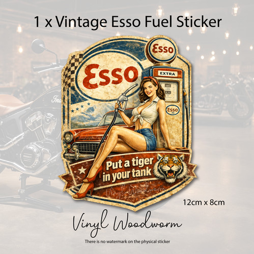 Esso chequered shield motor - chequered,