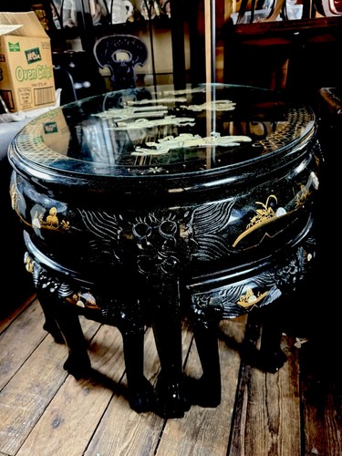 Vintage chinese black - black, lacquer