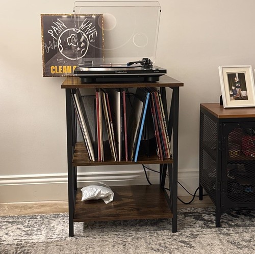 Industrial vinyl record stand - industrial,