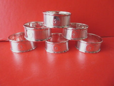 RARE SET 6 ANTIQUE HM SILVER
