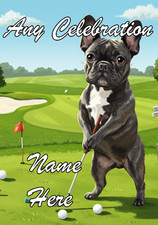 nai22 French bulldog golfing