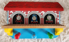 Thomas the Train - Wooden Coat & Clothes Rack - Clickity Clack Track & Shelf