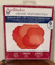 Spellbinders Grand Calibur Nestabilities Scalloped Labels Cut Emboss Stencil