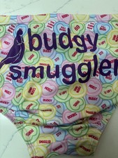 Men’s Budgy Smugglers Swim Wear Gym Pool Sports Large 34” Love Hearts ❤️ Rugby