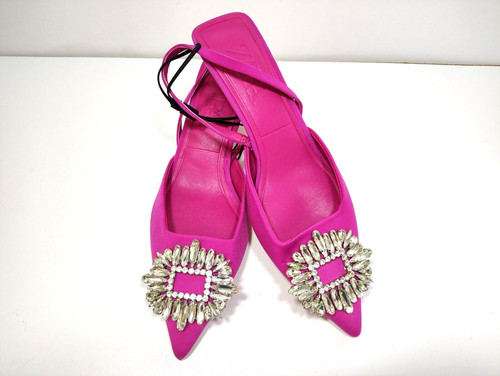 Zara fuchsia pink slingback - zara,