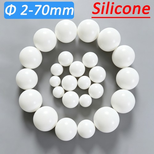 White solid silicone rubber - white,