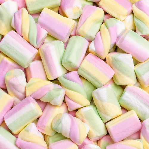 1kg rainbow twist - 1kg, marshmallows