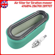 Air Filter Spark Plug Kit For Briggs & Stratton Lawn Mower 286700 289707 496894