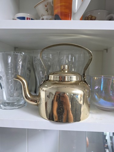 Vintage brass tea - vintage, 1