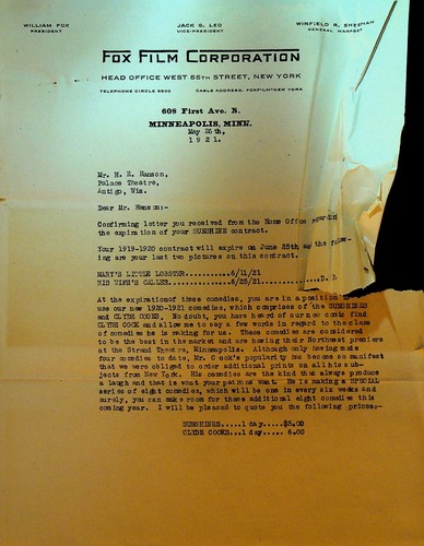 Fox film letterhead - fox,