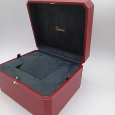 Cartier Red Used Watch Box Case Pouch Roadster Tank Panthere Ballon Santos 