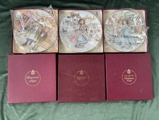 NSPCC CHRISTMAS Plates X 3 Boxed 1987-89 Royal Worcester Compton and Woodhouse