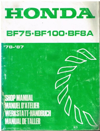 Honda bf75 bf100 bf8a outboard - bf100,