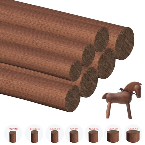 Sizes walnut wooden dowel - 8,
