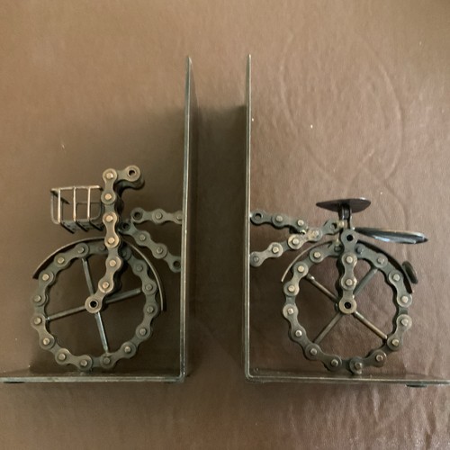 Bookends recycled bicycle - bookends,
