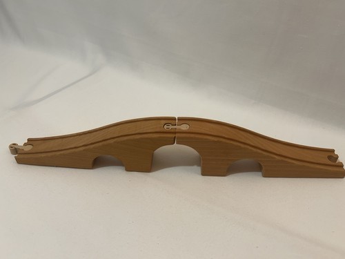 Wooden train track bridge - train, fits