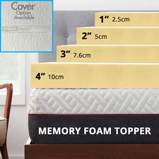 ORTHOPEDIC MEMORY FOAM MATTRESS TOPPERS ALL SIZES AND DEPTHS MEMORY FOAM PILLOW
