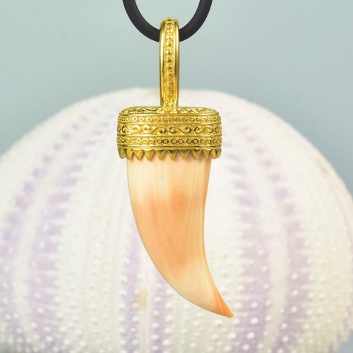 Pendant 18k gold vermeil - gold,