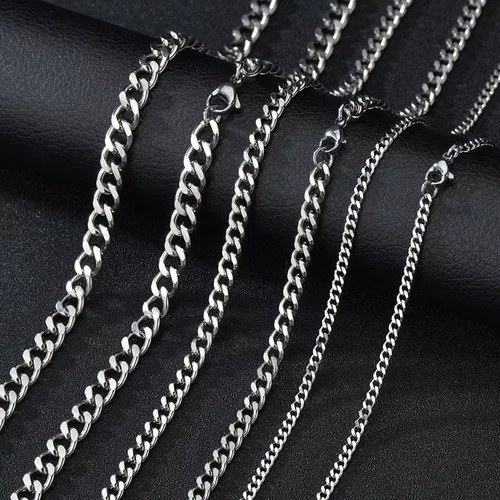 Mens boys curb chain stainless - chain,