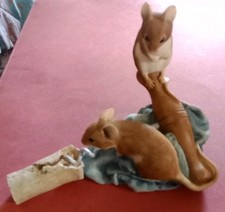 Pair Of Mice On Corkscrew & Cloth Sherratt & Simpson 55200