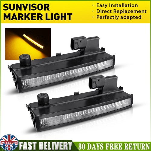 2pcs 24v amber led sun - amber,