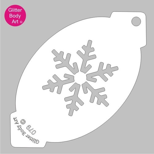 Christmas snowflake face - snowflake, paint