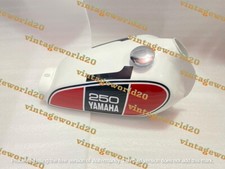 Yamaha Xt 250 3Y3 4Y1 Red & White Painted Petrol Tank 1980-1990|Fit For)