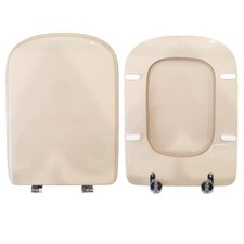 Toilet Seat Edos Hatria Spea Wood Coated in Polyester Resin Champagne