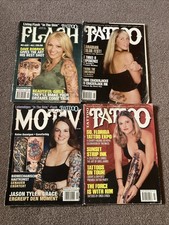 Vintage Tattoo Magazines x4