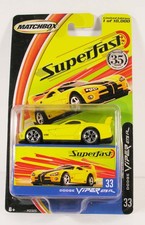 MINT DODGE VIPER GTS R SEALED W BOX ON CARD 33 MATCHBOX SUPERFAST 35