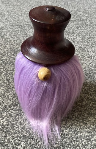 Handcrafted woodturned gonk - woodturned,