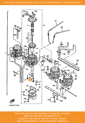 Yamaha needle valve set - valve,