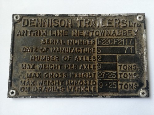 1971 dated dennison trailers - 1971,