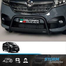 FOR RENAULT TRAFIC 2019-2022 MISUTONIDA 63MM FRONT BULL A BAR IN BLACK