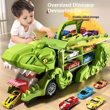 Tyrannosaurus Truck Dinosaur Car Toy Foldable Racing Transport Interactive Gift